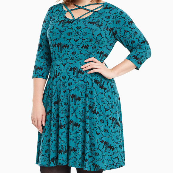 Torrid Dresses & Skirts - Fantastic Beasts Print Skater Dress Harry Potter